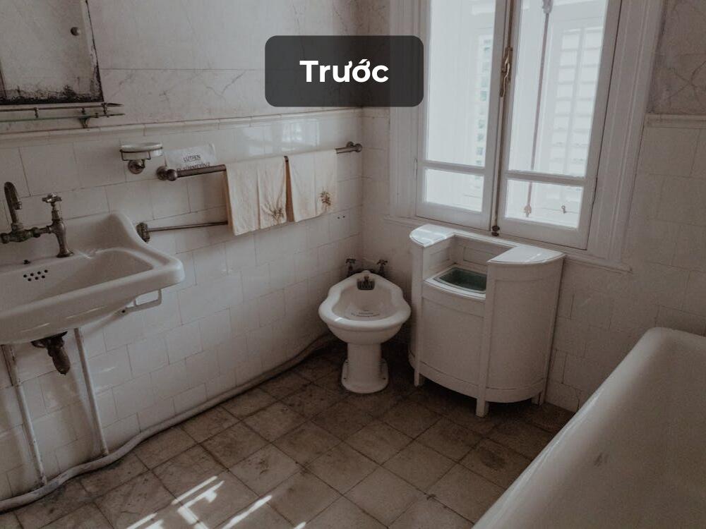 Sưu tầm - Nhà vệ sinh và phòng tắm chung cư có chung không gian cần được cải tạo tách riêng ra