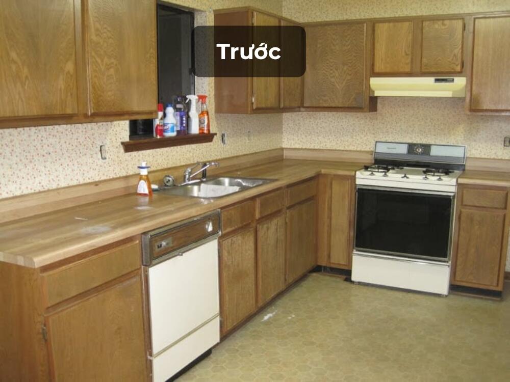 Sưu tầm - Phòng bếp chung cư trước khi cải tạo lại toàn bộ