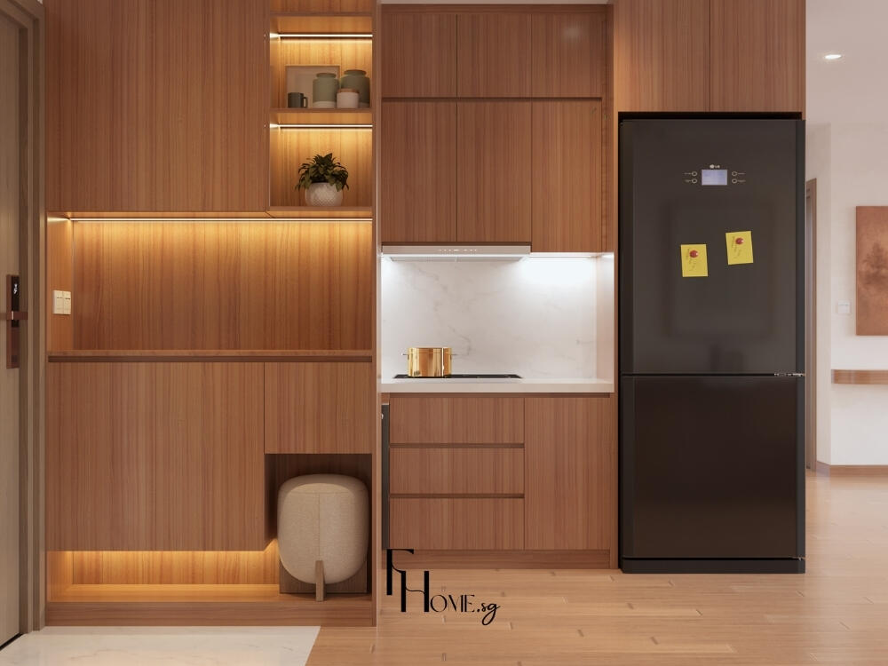 Thiết kế bếp MDF HDF kháng ẩm bền đẹp chống cong vênh và mối mọt