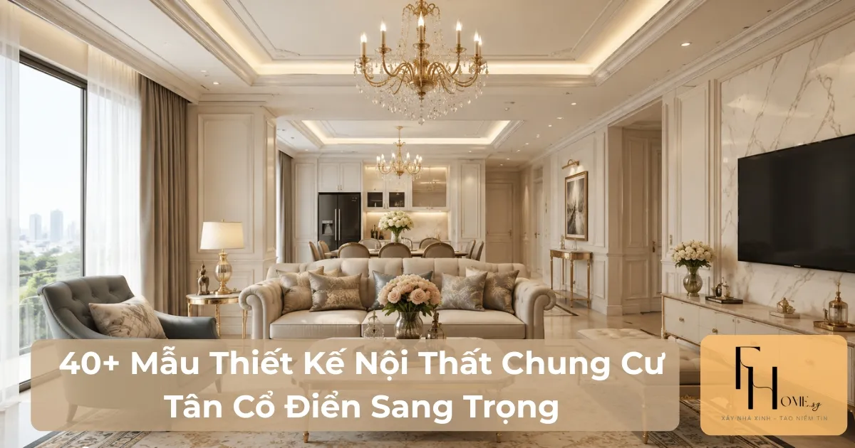 Thiết kế nội thất chung cư tân cổ điển