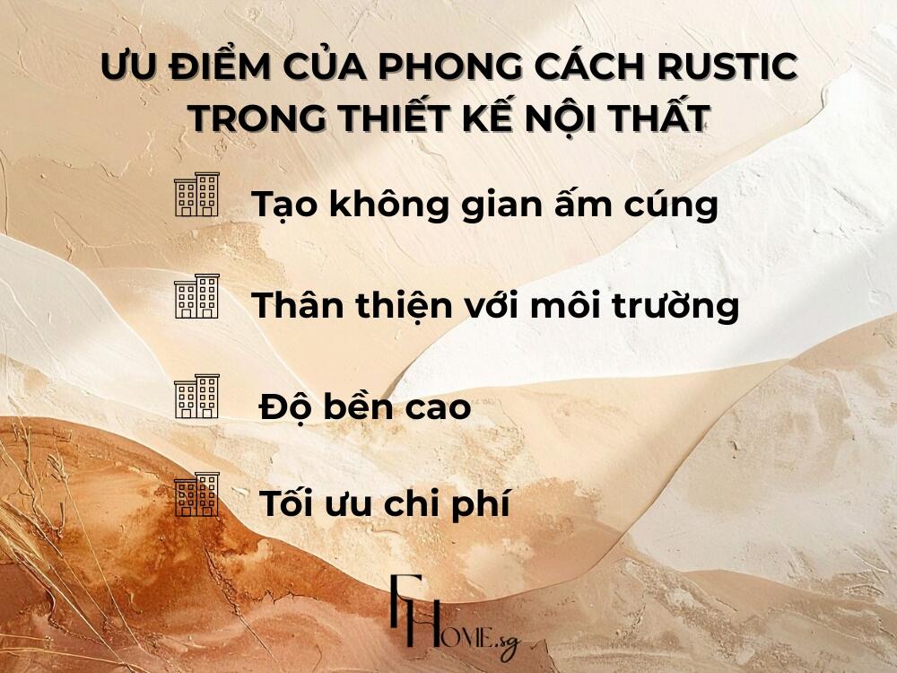 Thiết kế nội thất theo phong cách Rustic mang lại 4 ưu điểm vượt trội