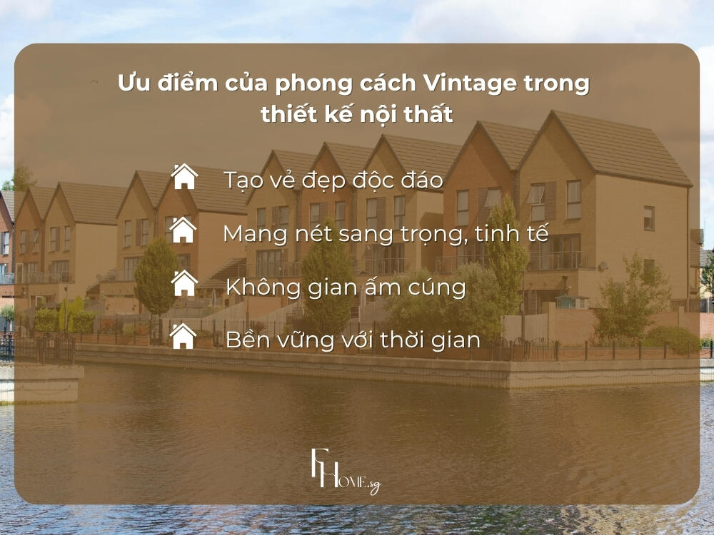 Thiết kế nội thất theo phong cách vintage mang lại nhiều giá trị thẩm mỹ và công năng