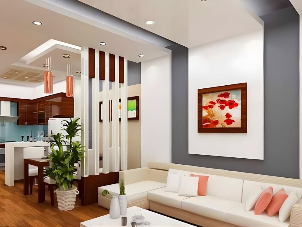 Vách ngăn trang trí nổi bật nhưng cần chọn hoa văn phù hợp để tránh rườm rà