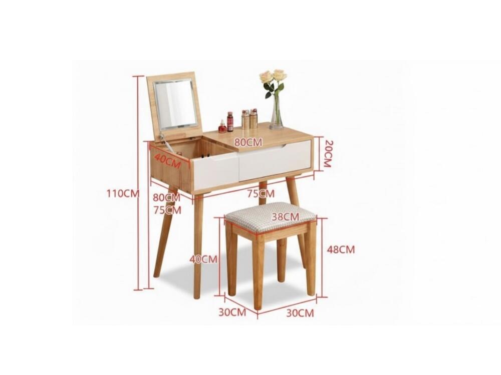 Bàn trang điểm nhỏ phù hợp phòng dưới 15m², phòng trọ, chung cư mini