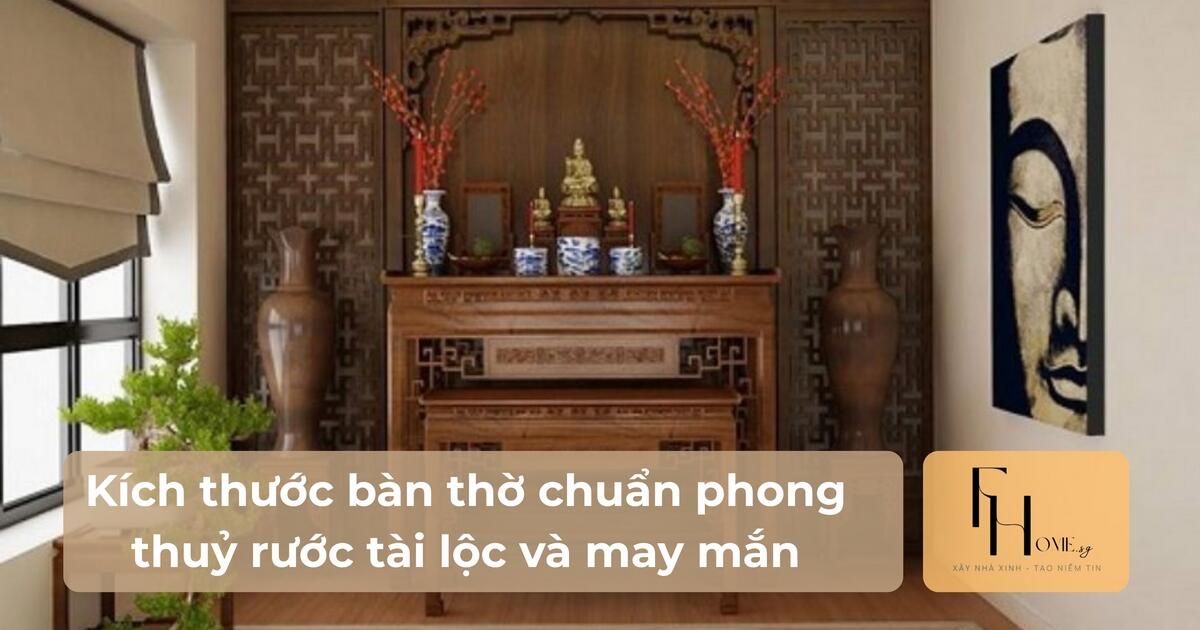 Kich thước bàn thờ