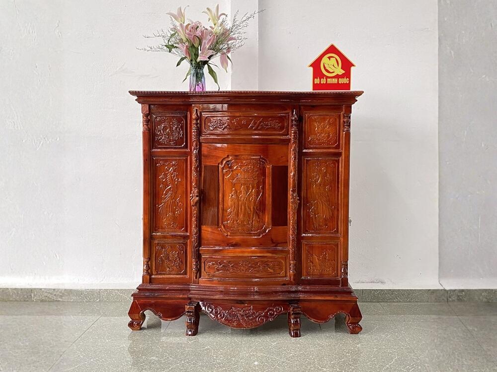 Phù hợp phòng thờ rộng ≥15 m², đặt trung tâm, tạo không gian uy nghiêm và đẳng cấp