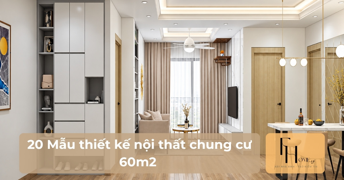Mẫu thiết kế nội thất chung cư 60m2