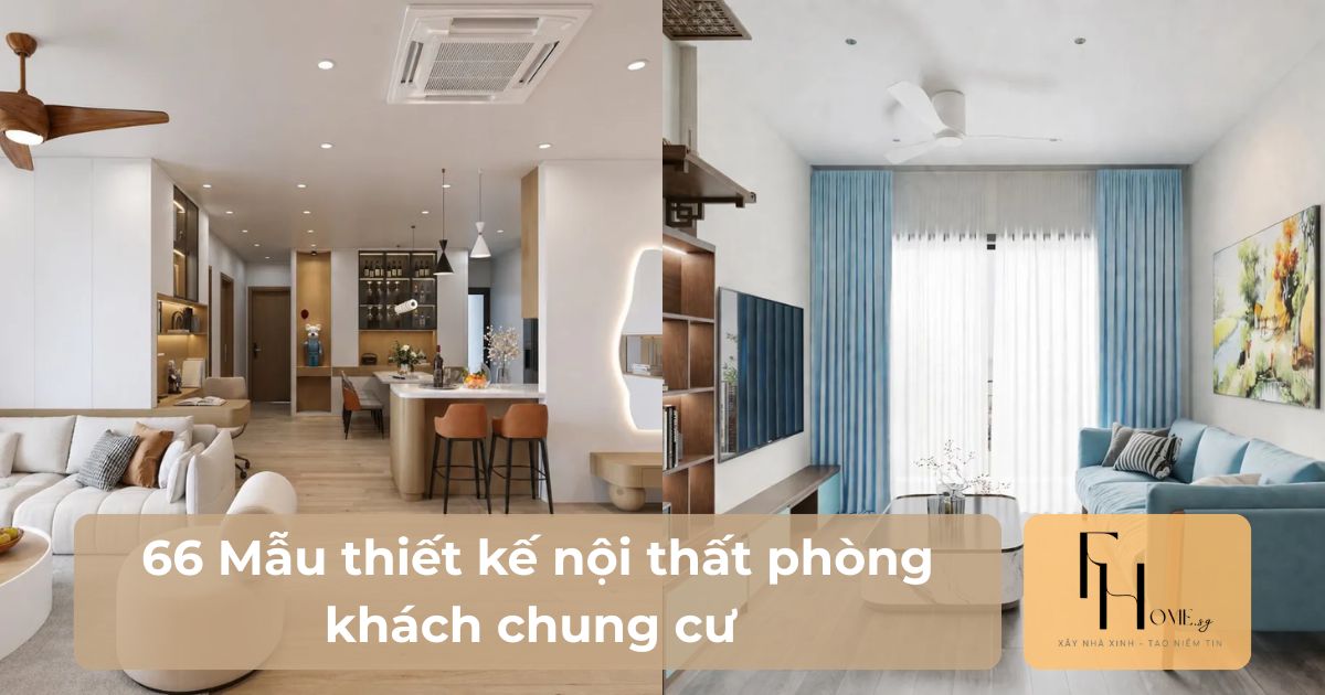 Mẫu thiết kế nội thất phòng khách chung cư