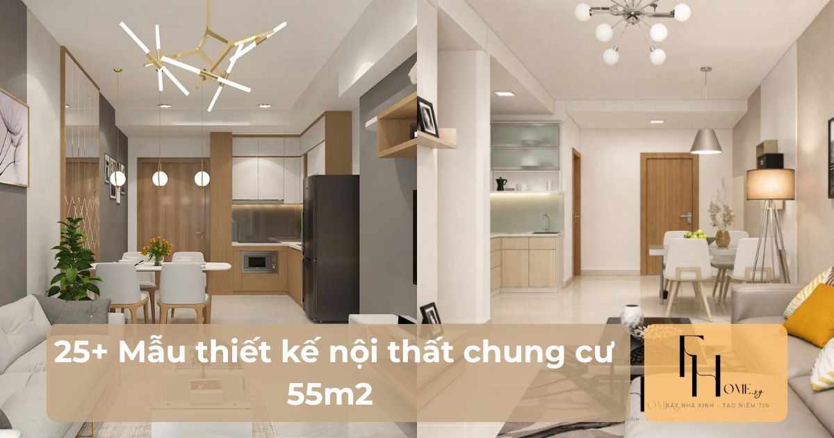 thiết kế nội thất chung cư 55m2