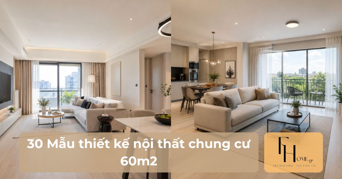 thiết kế nội thất chung cư 60m2