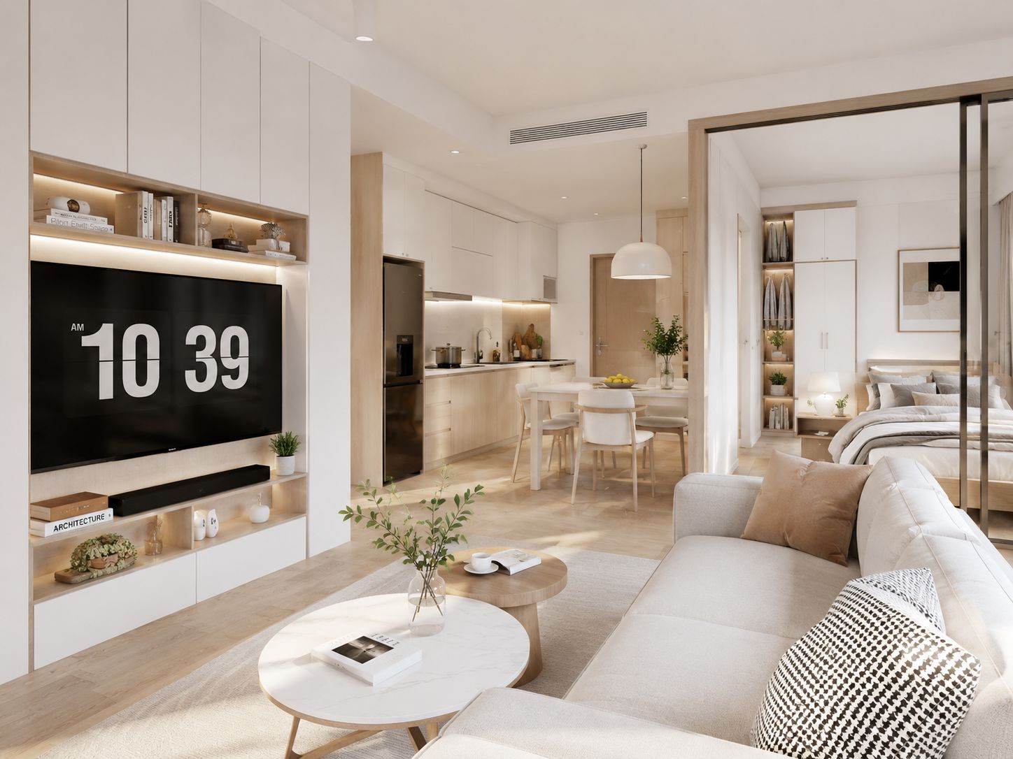 Thiết kế nội thất chung cư mini với 6 nhóm diện tích từ 15m2 đến 60m2