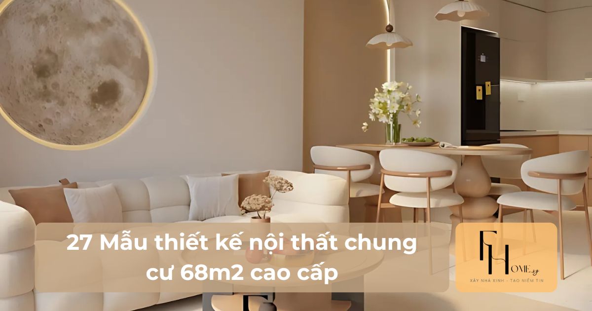 Mẫu thiết kế nội thất chung cư 68m2