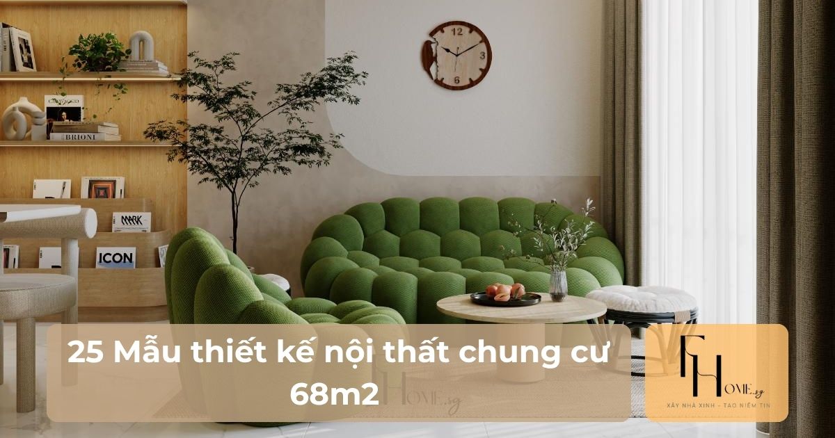 Mẫu thiết kế nội thất chung cư 68m2