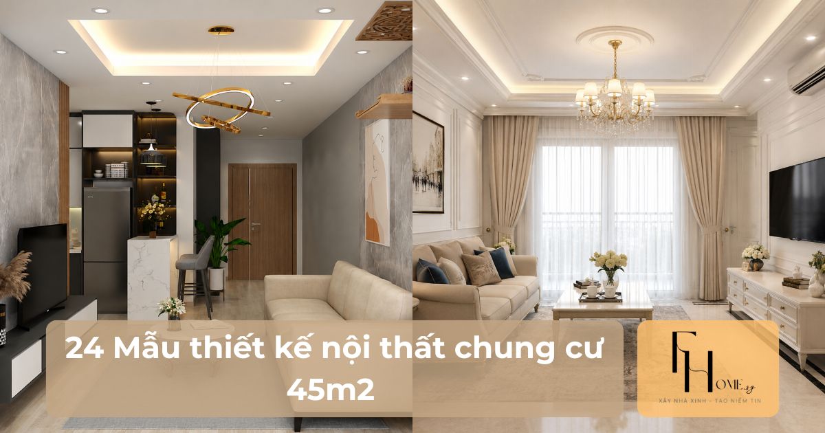 thiết kế nội thất chung cư 45m2