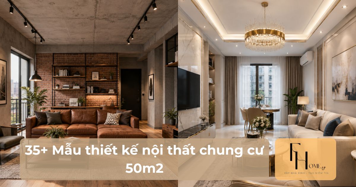 thiết kế nội thất chung cư 50m2