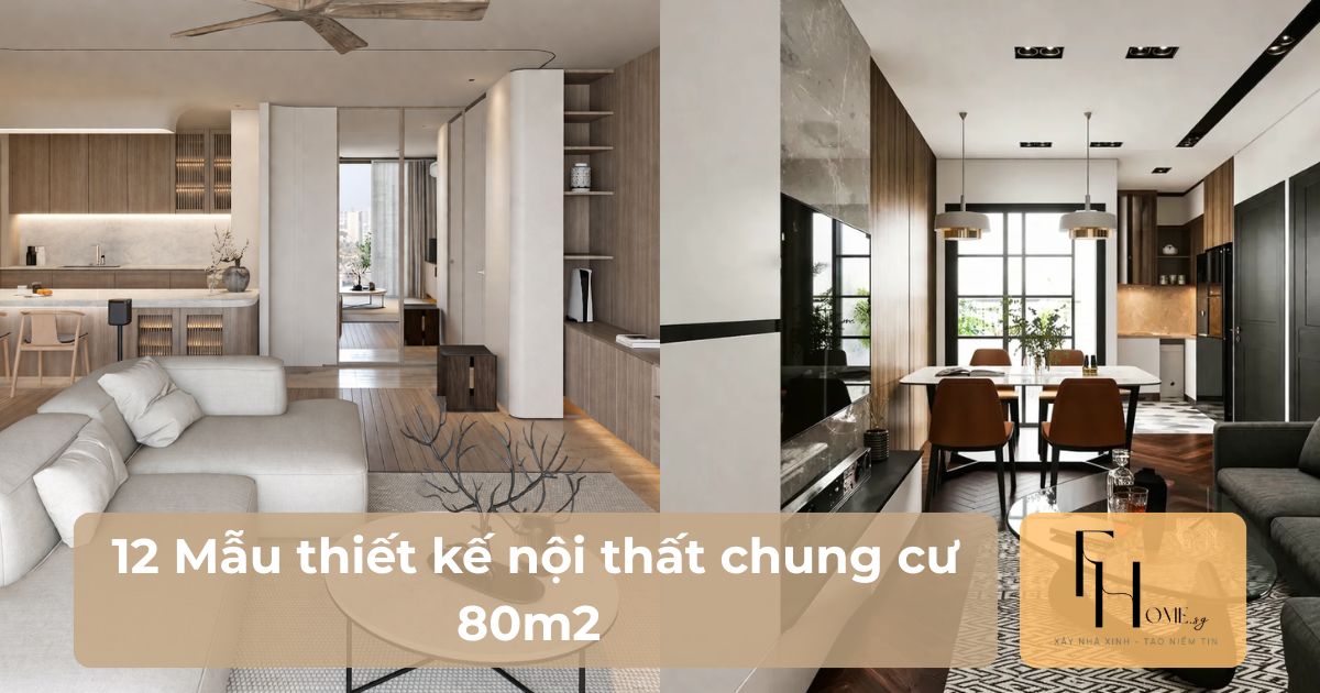 Mẫu thiết kế nội thất chung cư 80m2
