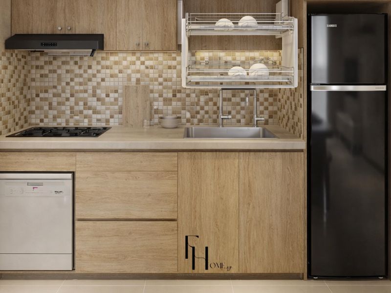 Thiết kế nội thất phòng bếp chung cư 70m2