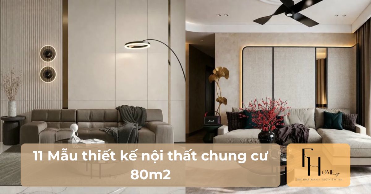 thiết kế nội thất chung cư 80m2