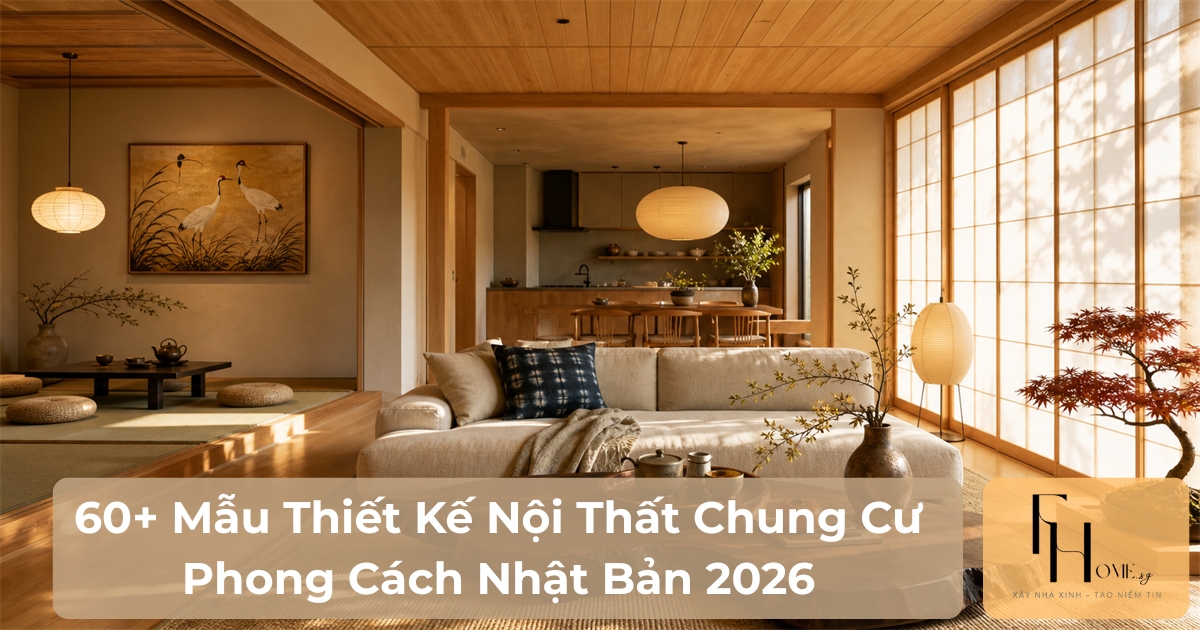 Thiết kế nội thất chung cư phong cách Nhật Bản