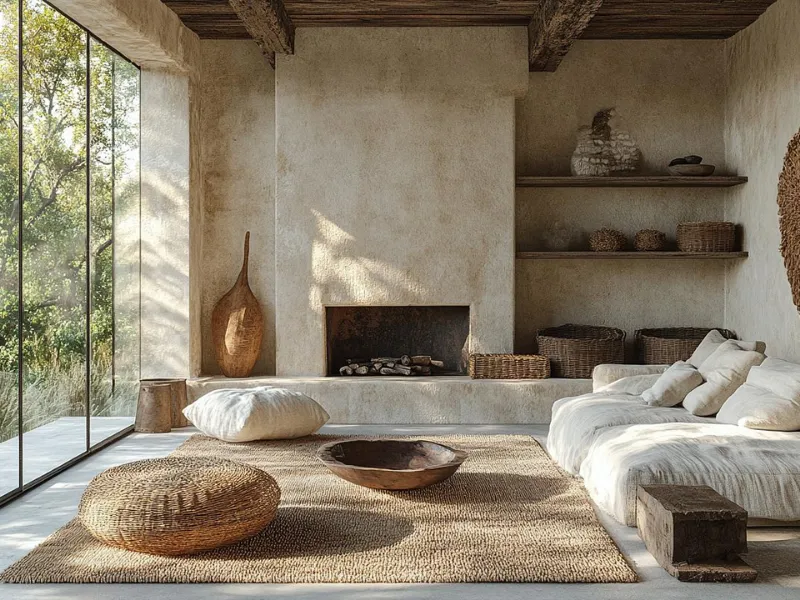 Nội thất phong cách Wabi Sabi với đường nét tối giản ưu tiên công năng
