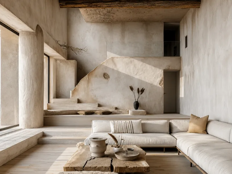 Nội thất phong cách Wabi Sabi mang vẻ đẹp từ sự không hoàn hảo