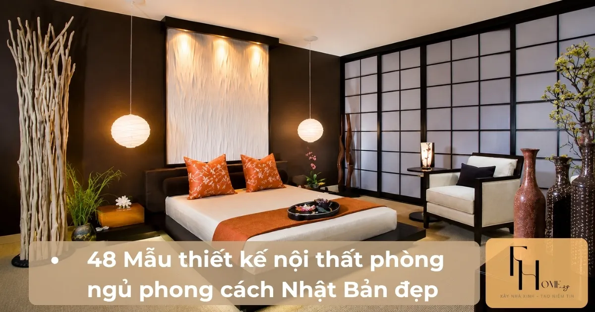Thiết kế nội thất phòng ngủ phong cách Nhật Bản