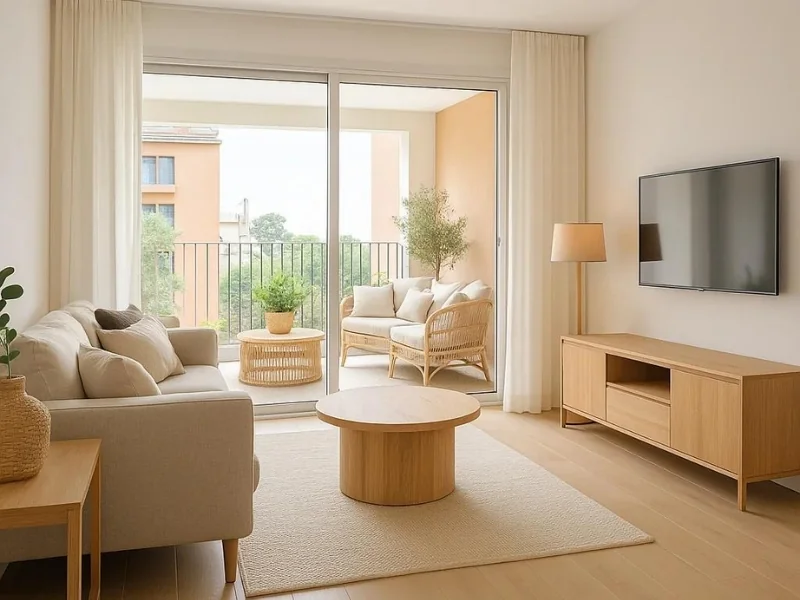 Đồng bộ phong cách và màu sắc với tổng thể căn hộ chung cư
