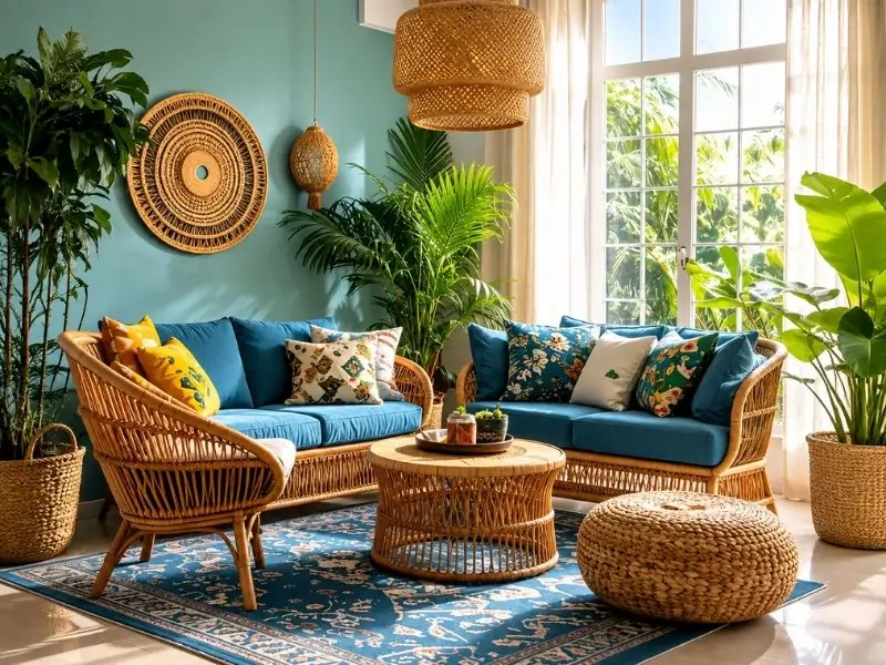 Màu sắc chủ đạo trong thiết kế nội thất phong cách Tropical