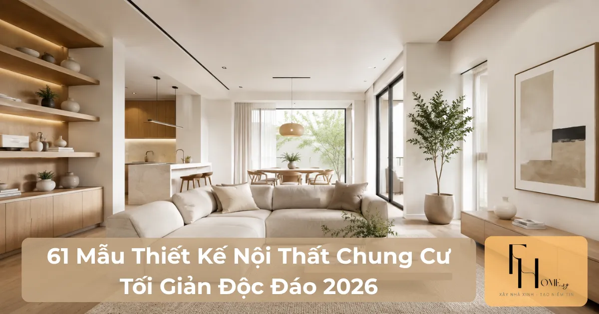 Thiết kế nội thất chung cư tối giản