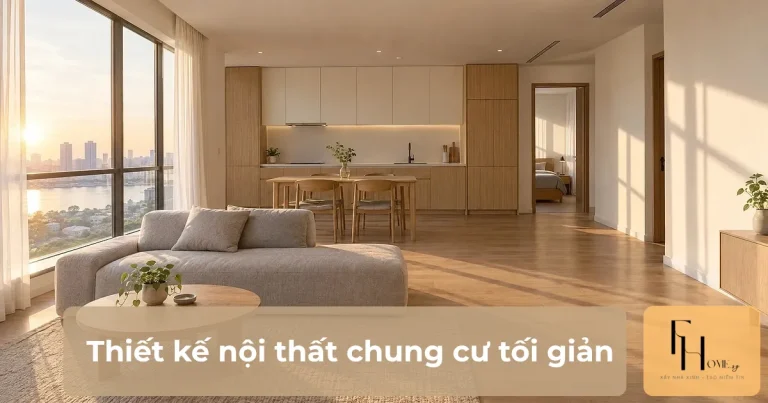 Thiết kế nội thất chung cư tối giản