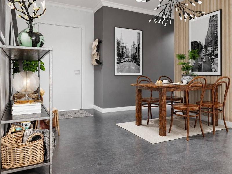 Nội thất phòng bếp chung cư 48m2