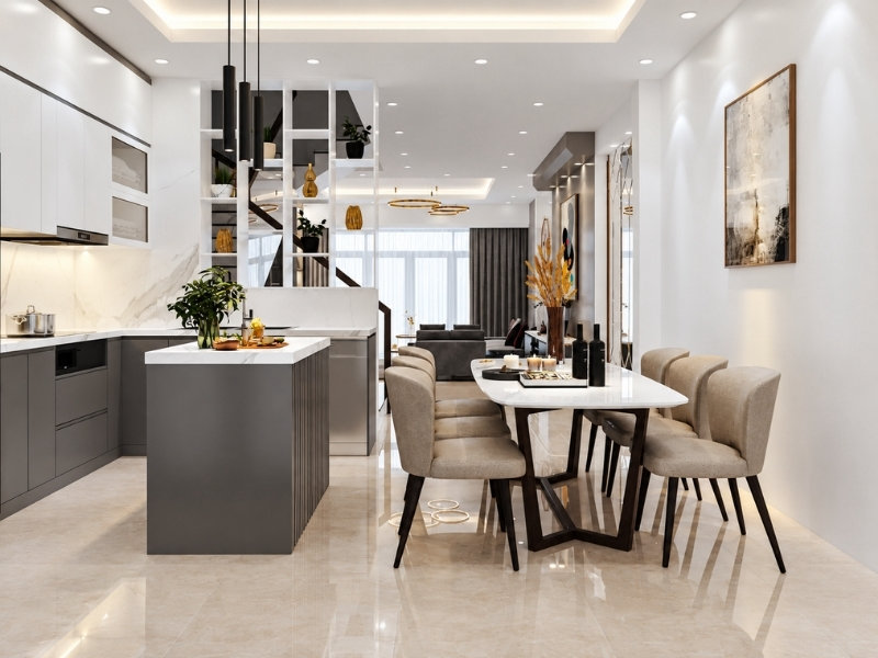 Thiết kế nội thất chung cư 1 phòng ngủ nên ưu tiên thiết kế mở