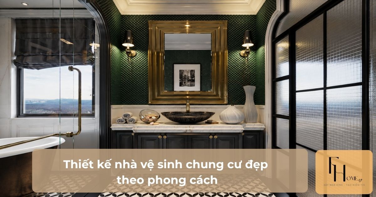Thiết kế nhà vệ sinh chung cư đẹp